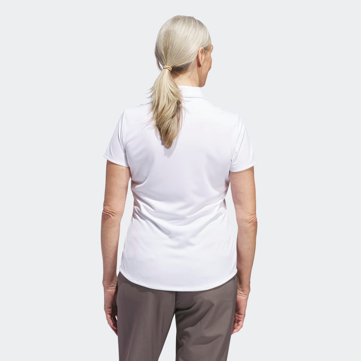 Polo de Mulher Solid Performance Golf Branco-2