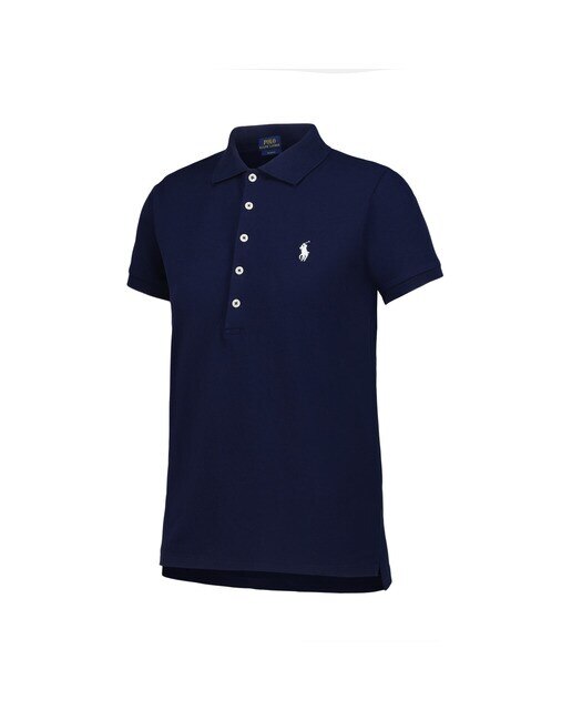 Polo de Mulher Slim Fit Elástico Polo Golf Azul-marinho-1