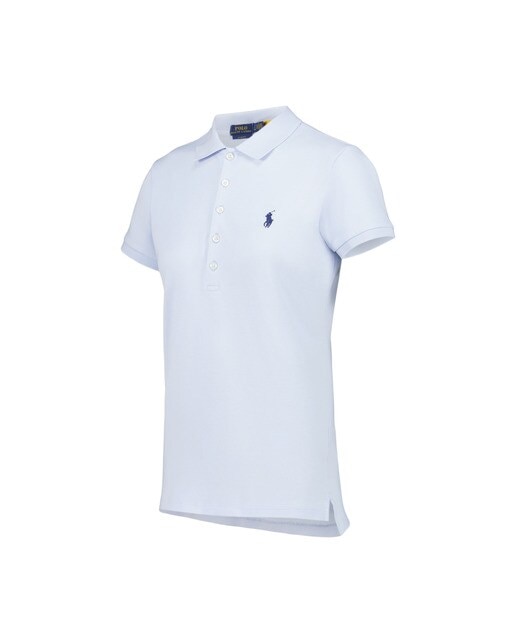 Polo de Mulher Slim Fit Elástico Polo Golf Azul-1