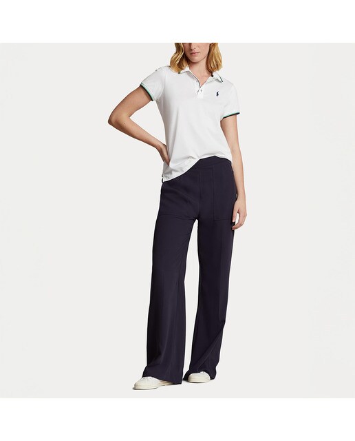Polo de Malha de Mulher Tailored Fit Polo Branco-2