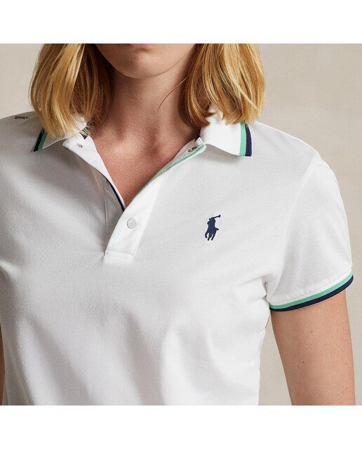 Polo de Malha de Mulher Tailored Fit Polo Branco-3