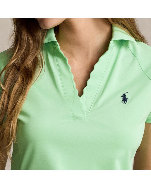 Polo de Mulher de Piqué Tailored Fit Polo Golf Verde-claro-3