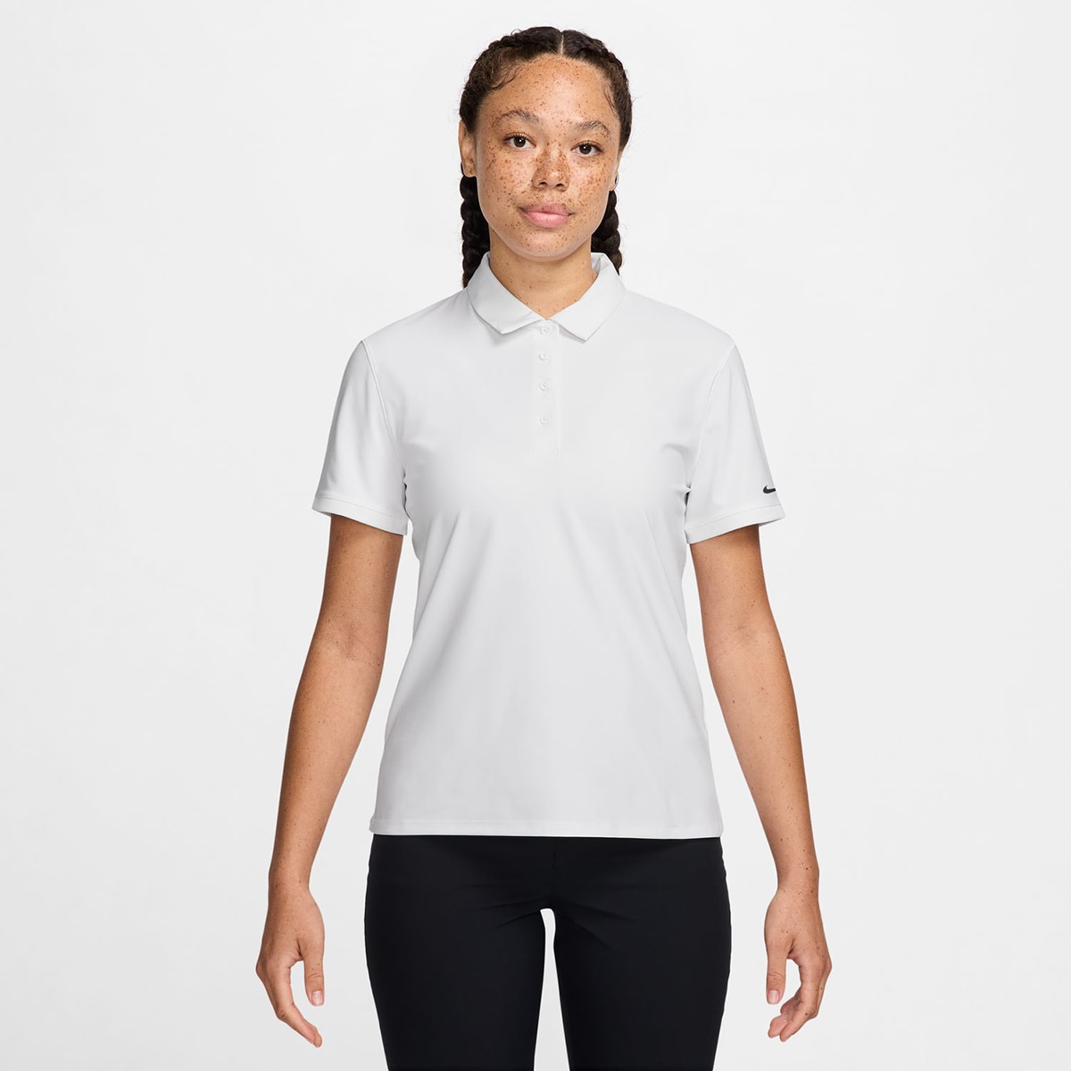 Polo de Mulher Victory Branco / Preto-1