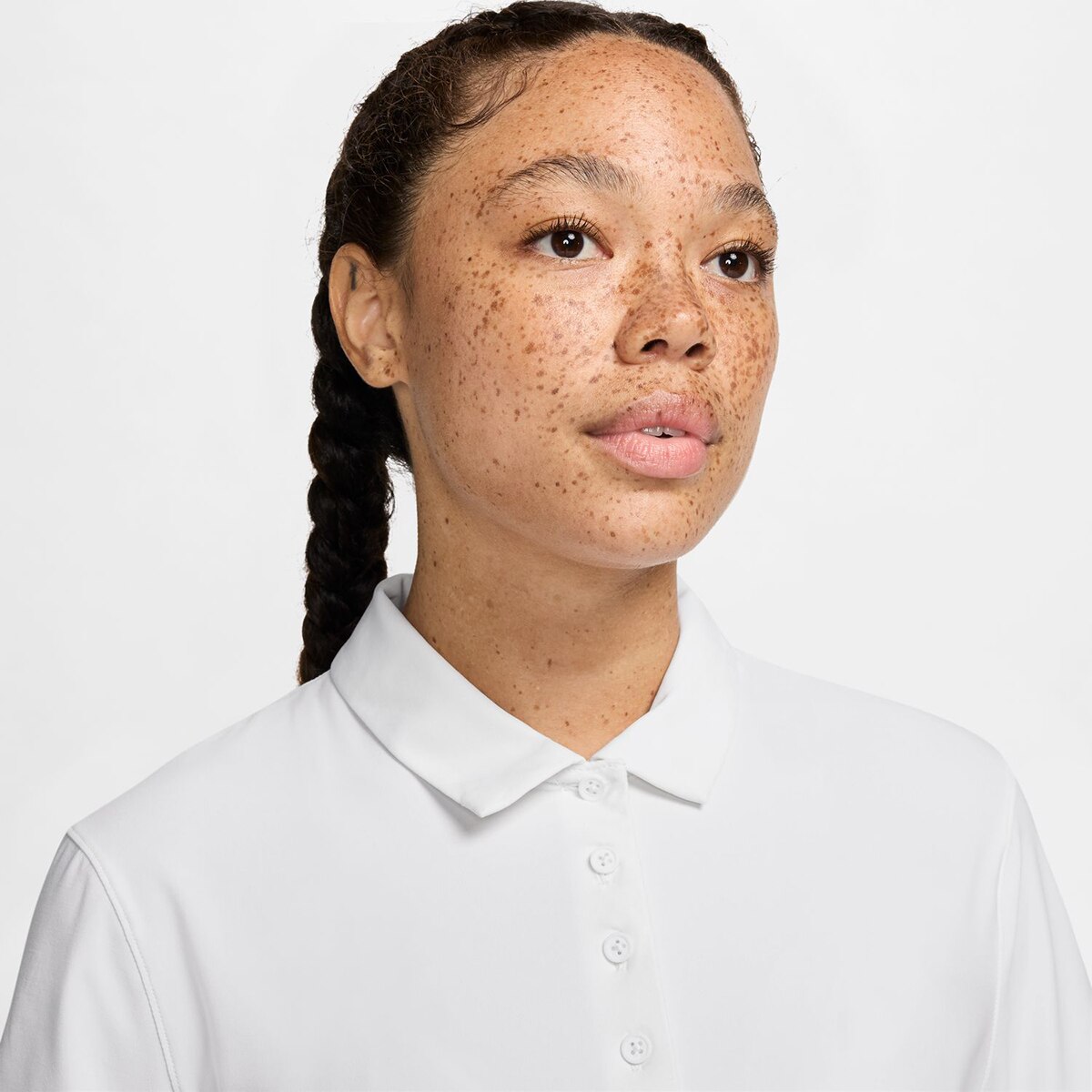 Polo de Mulher Victory Branco / Preto-3
