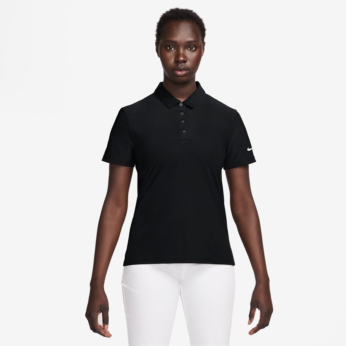 Polo de Mulher Victory Preto / Branco-1