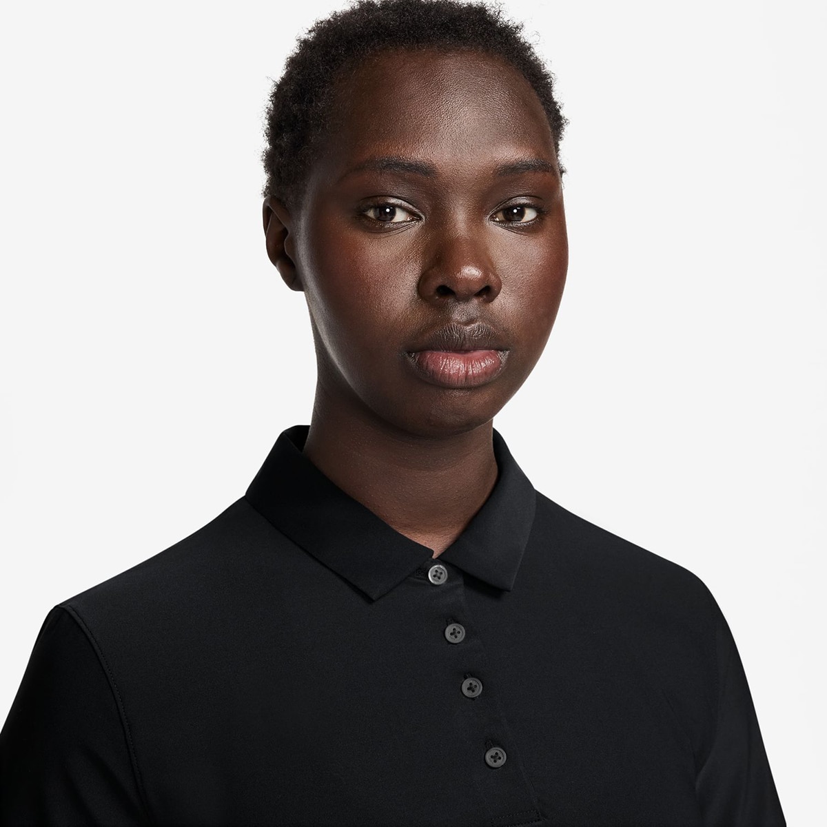Polo de Mulher Victory Preto / Branco-3