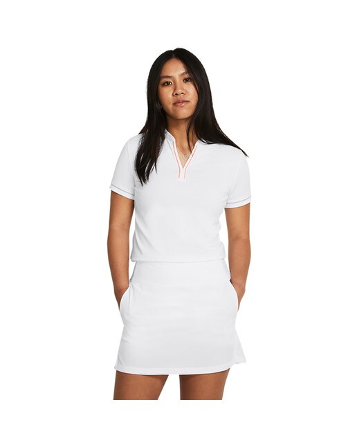 Polo de Mulher UA Playoff 3.0 Novelty Polo Branco-1