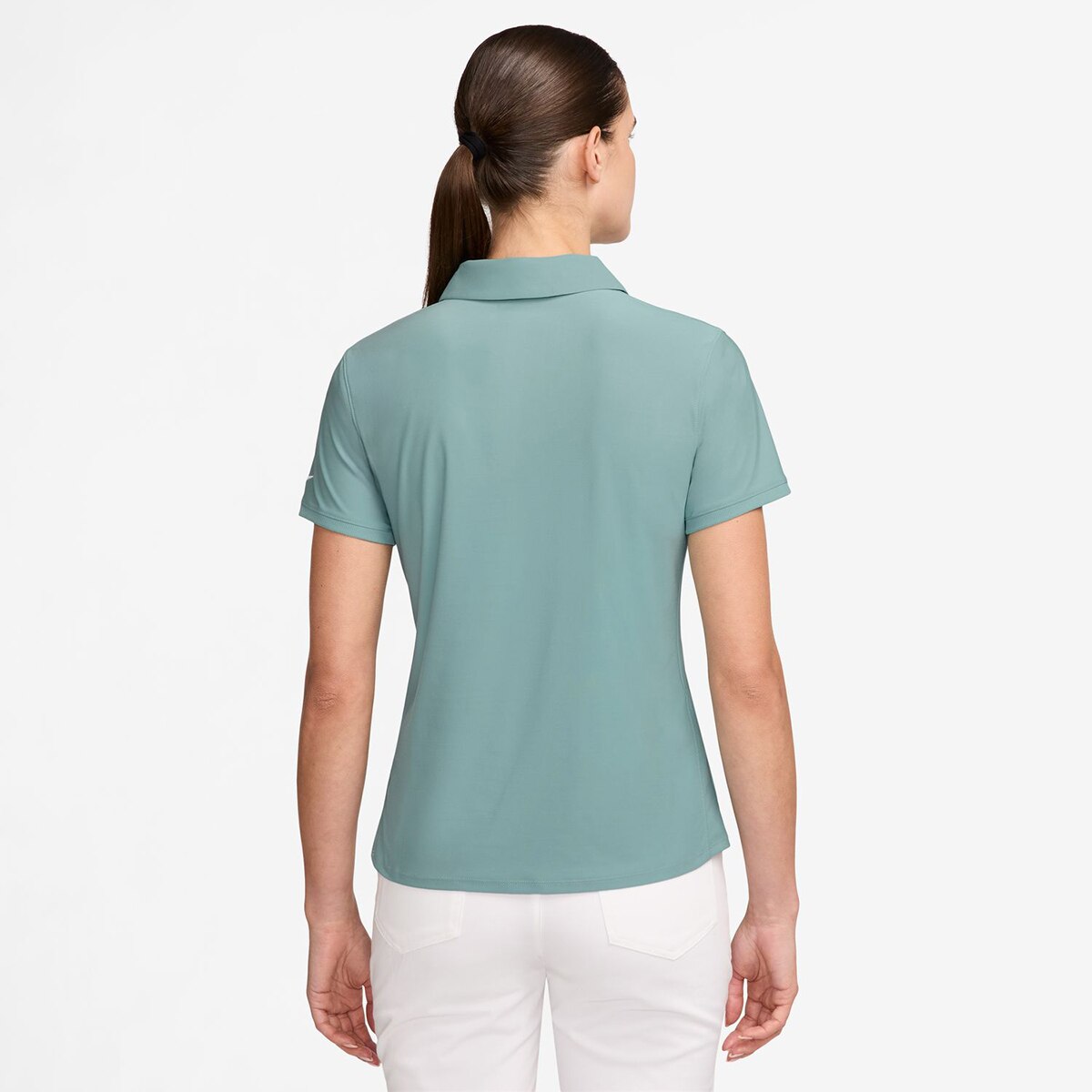 Polo de Mulher Victory Verde / Branco-2