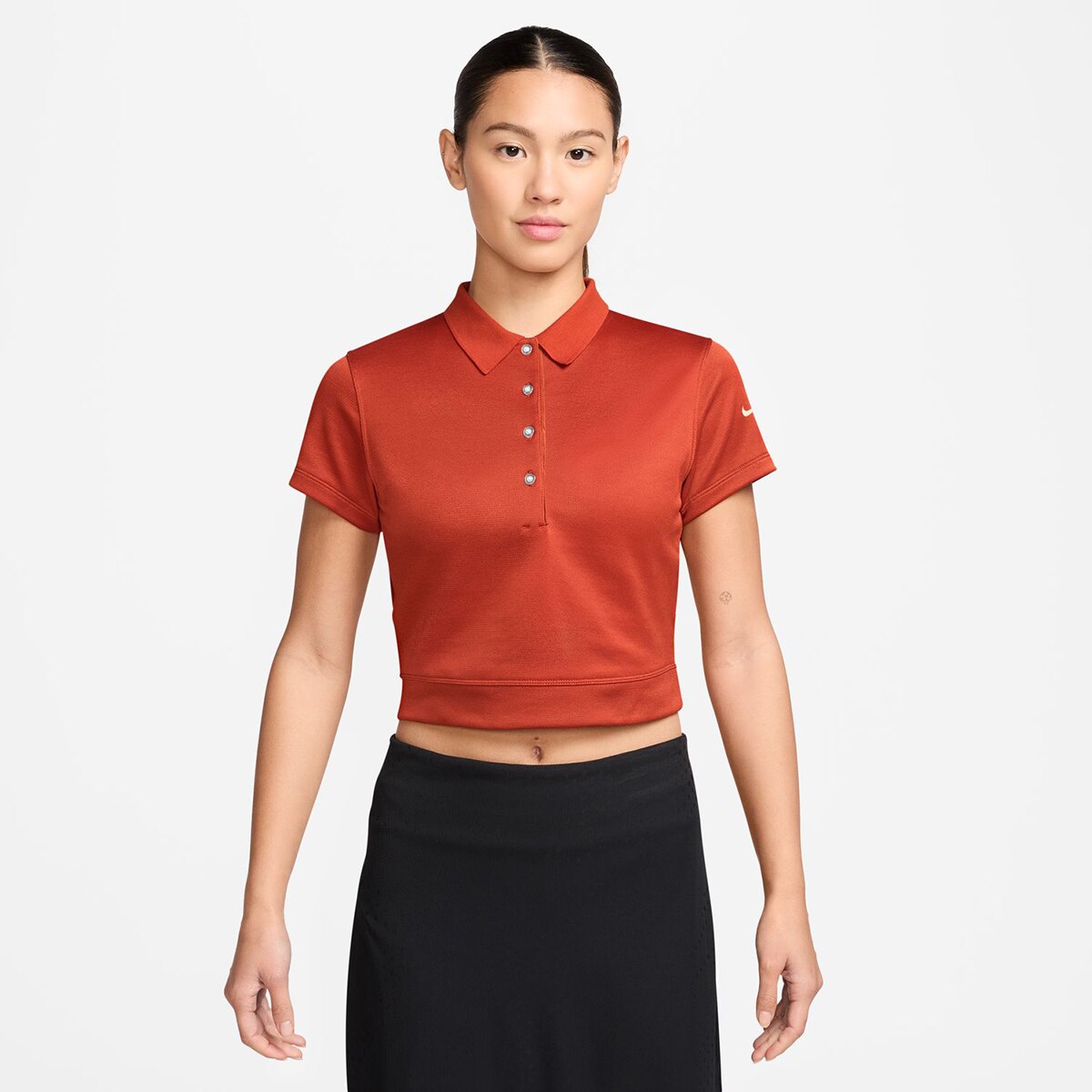 Polo de Mulher Dri-Fit Vermelho / Branco-1