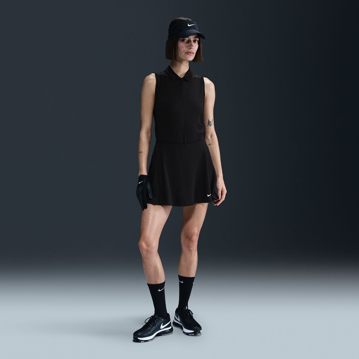 Polo de Mulher Victory Preto / Branco-1