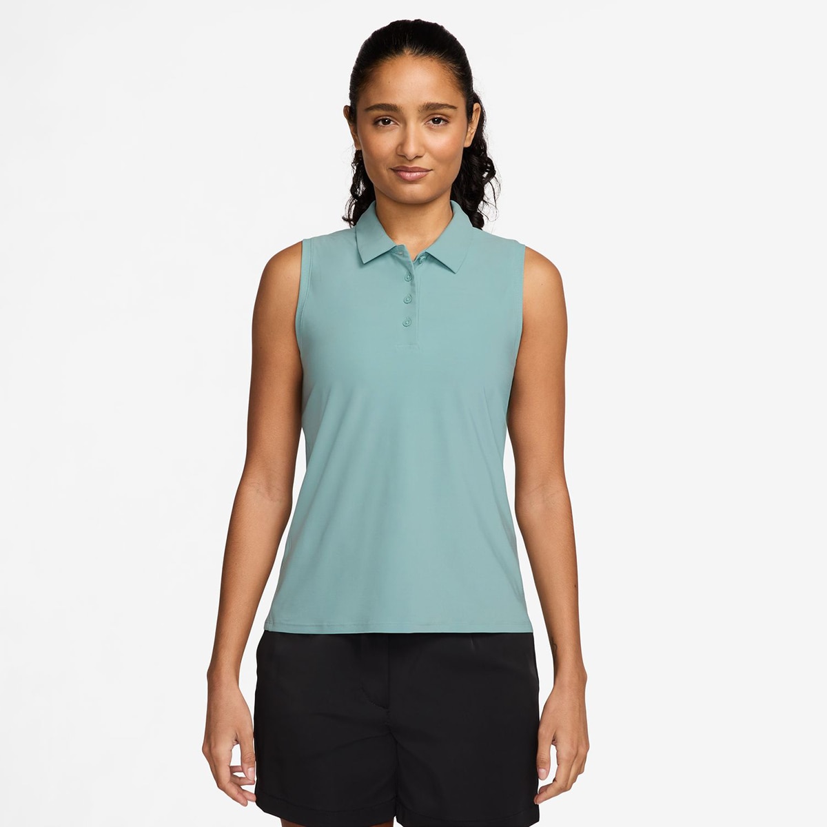 Polo de Mulher Victory Verde / Branco-1