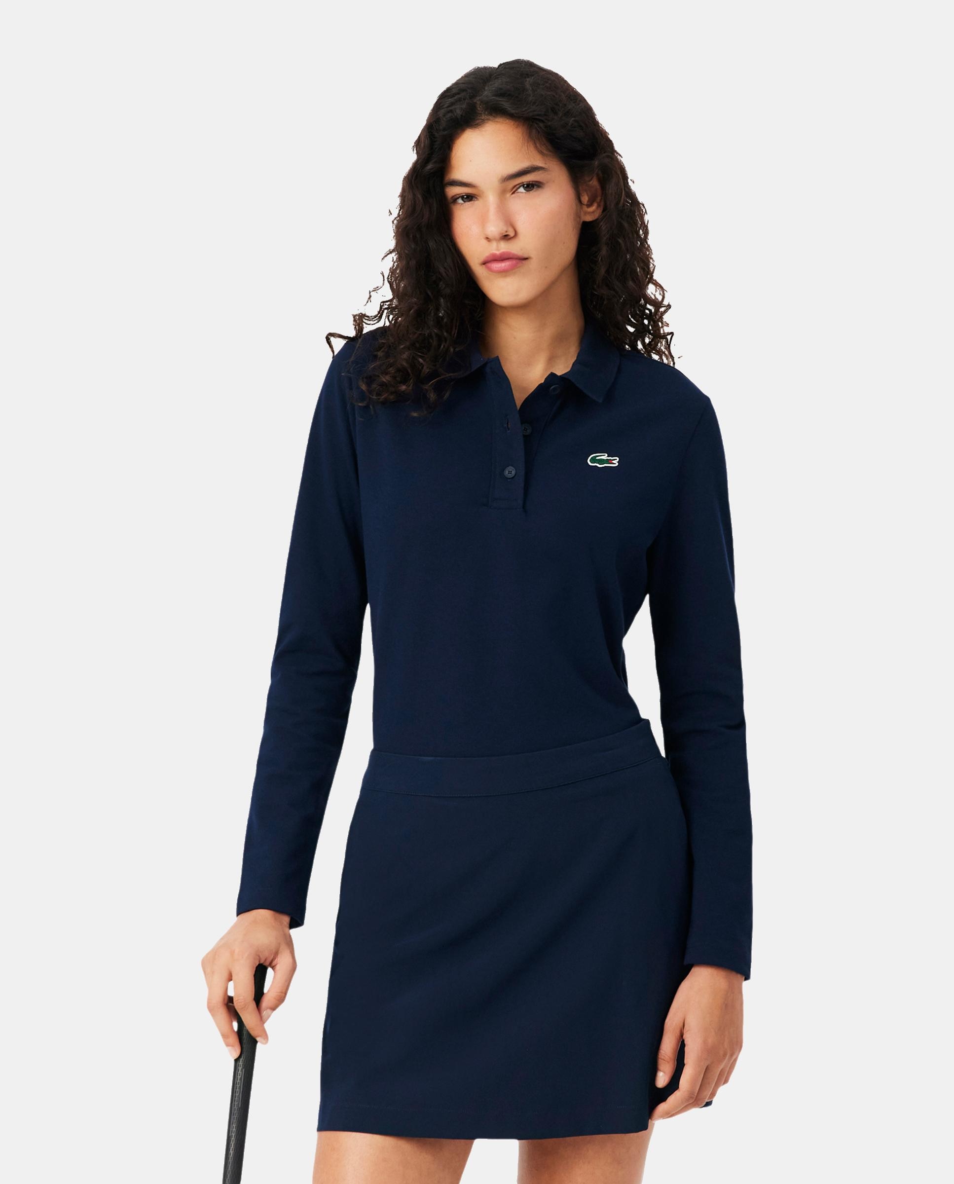 Polo de Golf de Mulher Azul-1