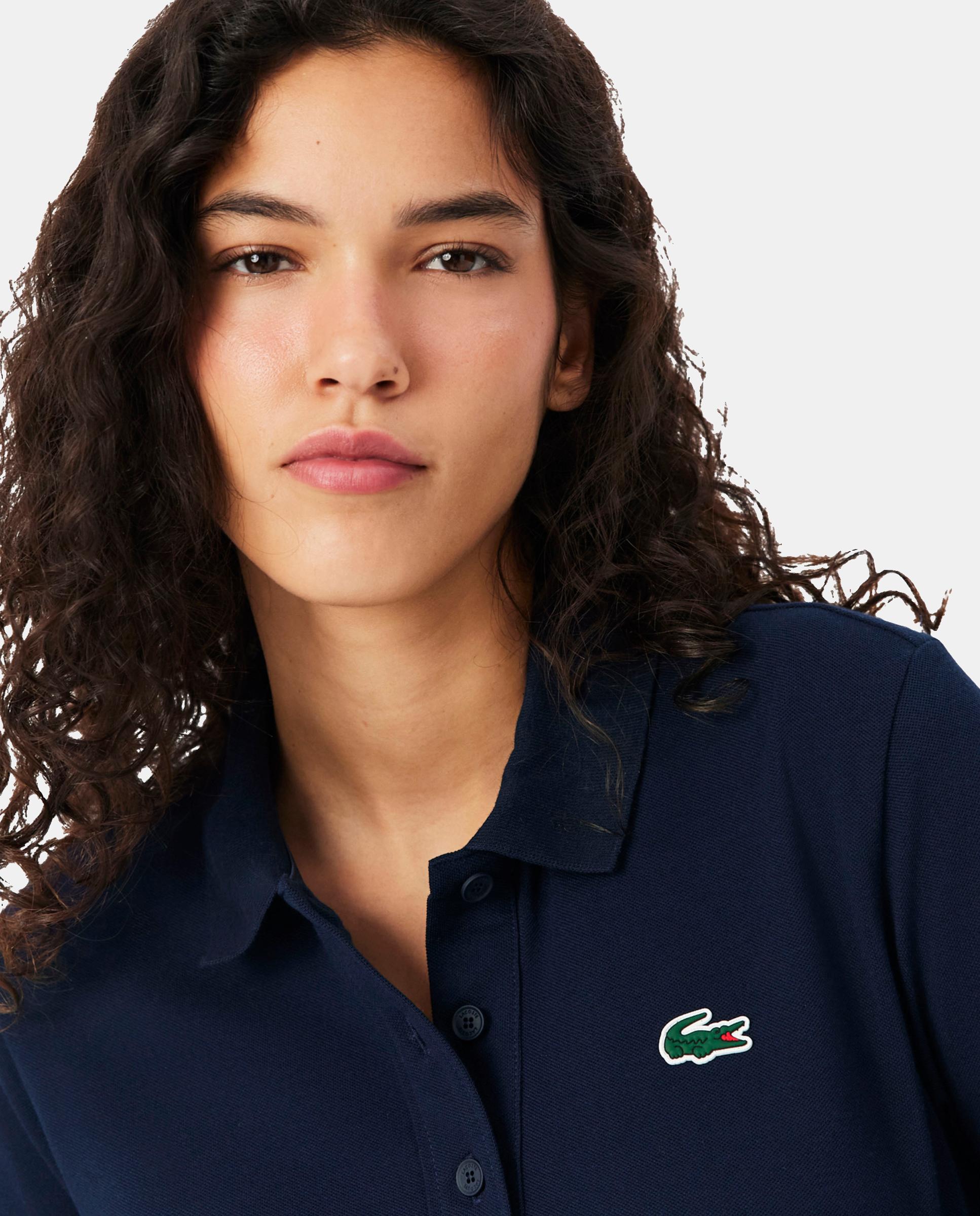 Polo de Golf de Mulher Azul-3