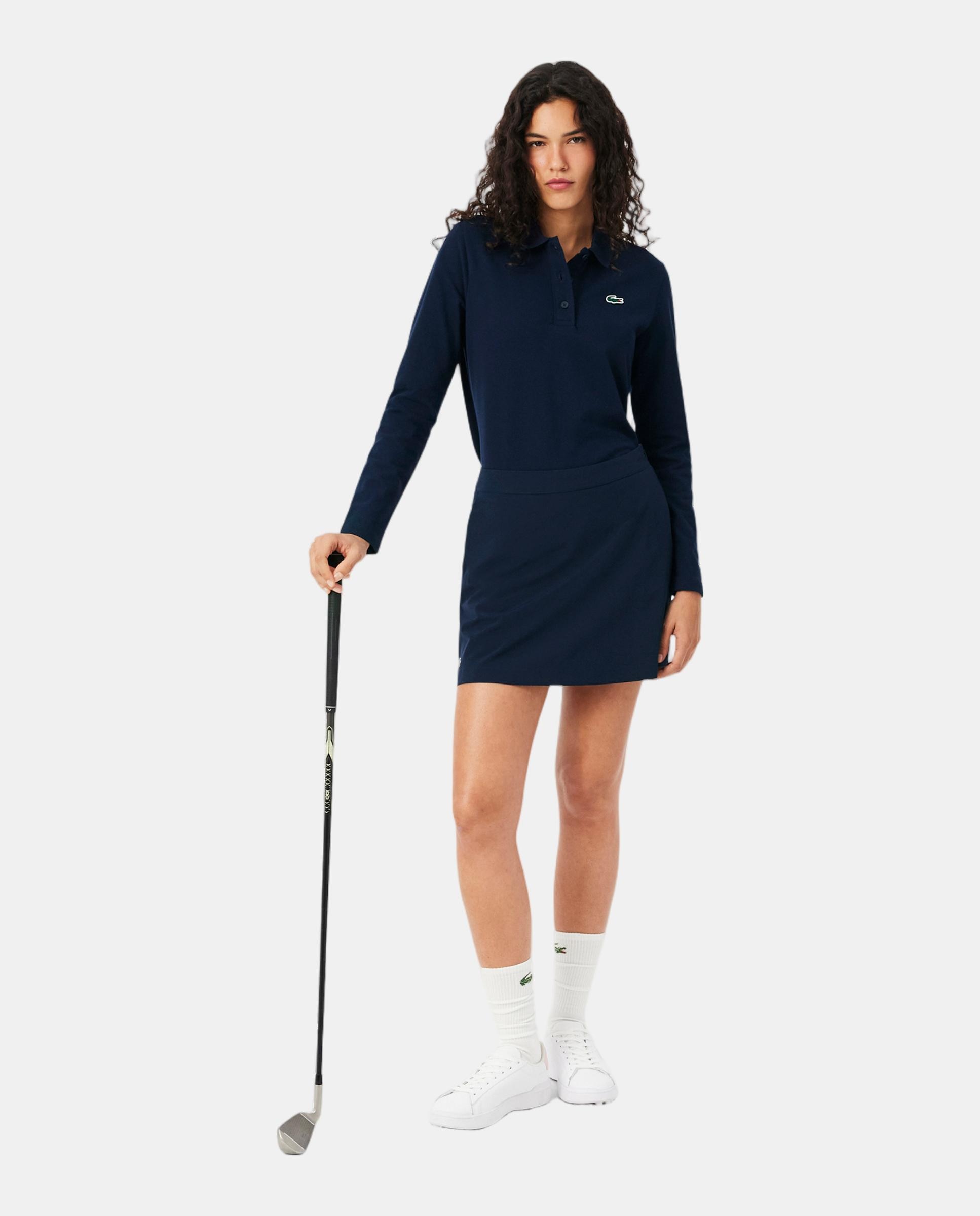 Polo de Golf de Mulher Azul-4