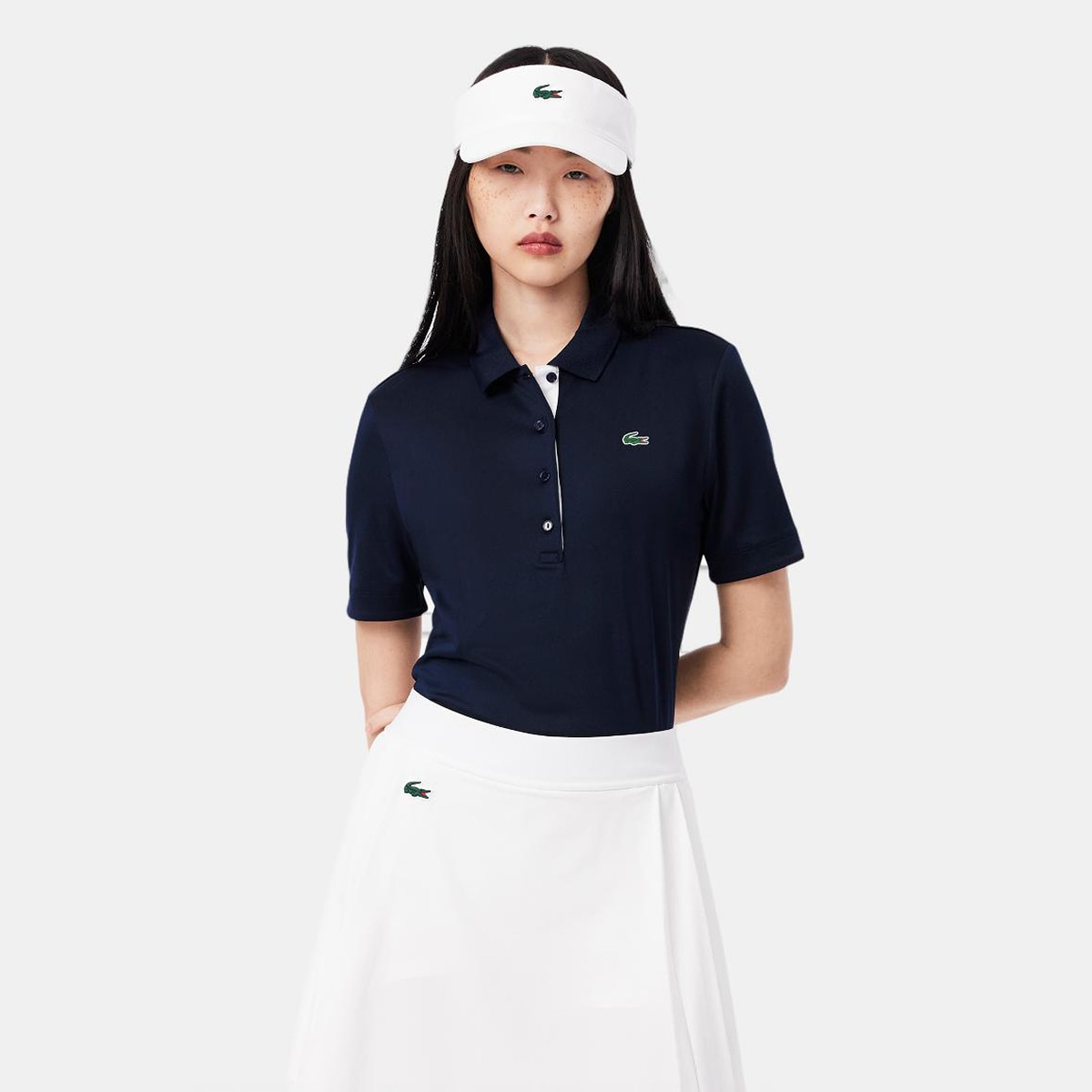 Polo de Golf de Mulher Azul-1