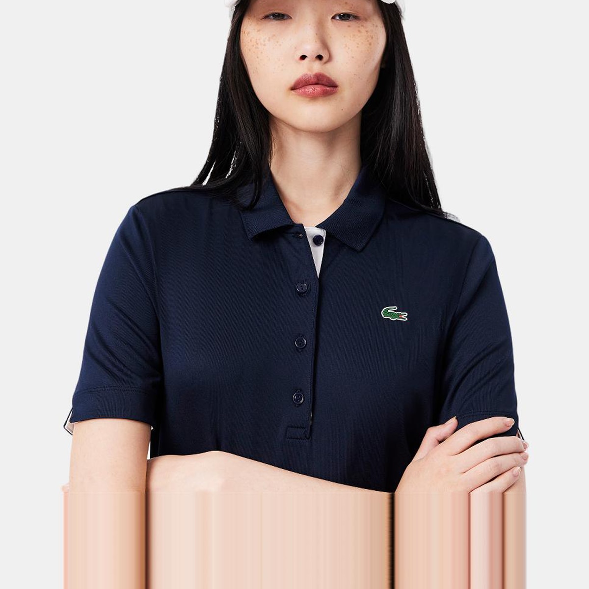 Polo de Golf de Mulher Azul-2