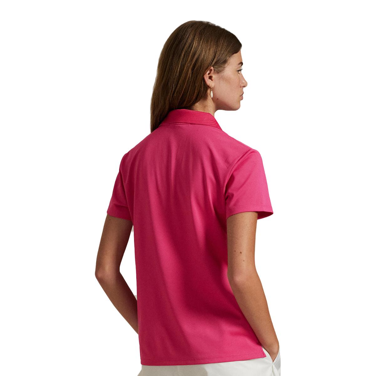 Polo Piqué de Mulher Tailored Fit Vermelho-cereja-4