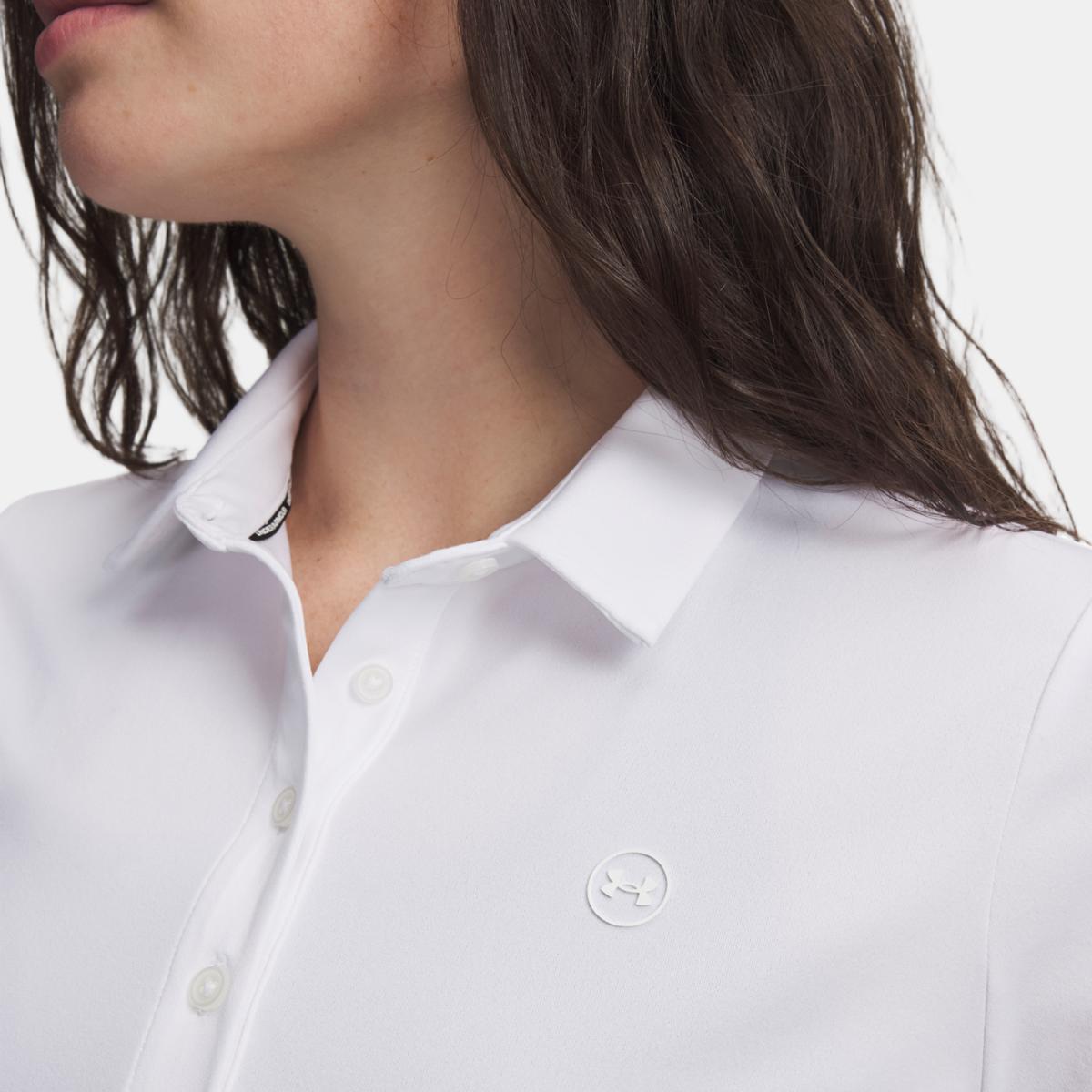 Polo de Mulher Ua Armourdry Ss Polo Branco-3