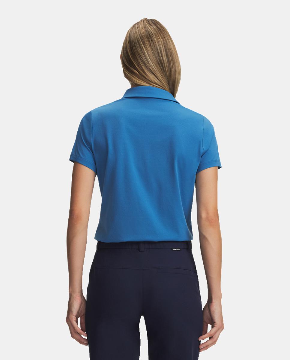 Polo de Mulher Ua Armourdry Ss Polo Azul-petróleo-2