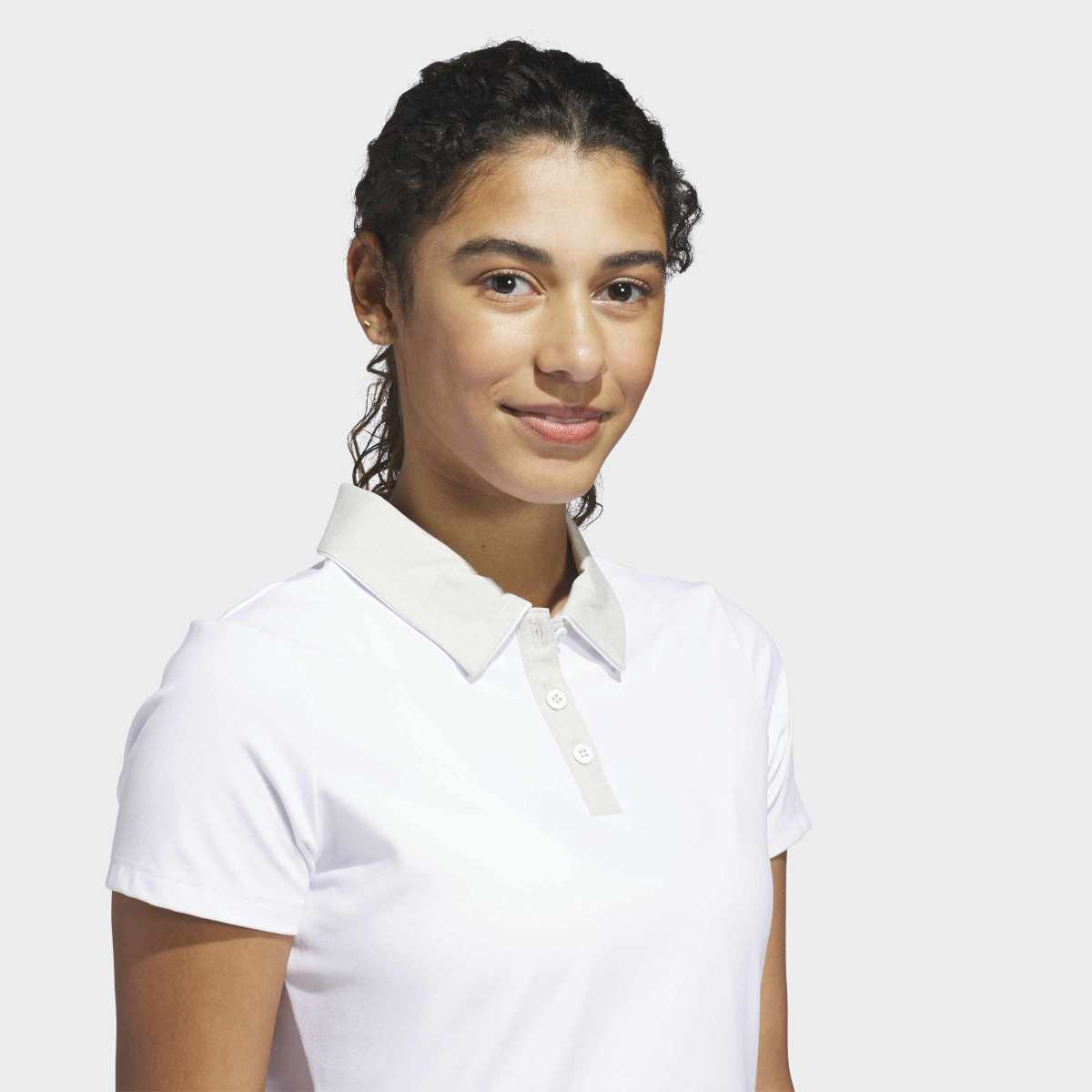 Polo aos Quadrados de Mulher Climacool Ultimate365+ Bege-3