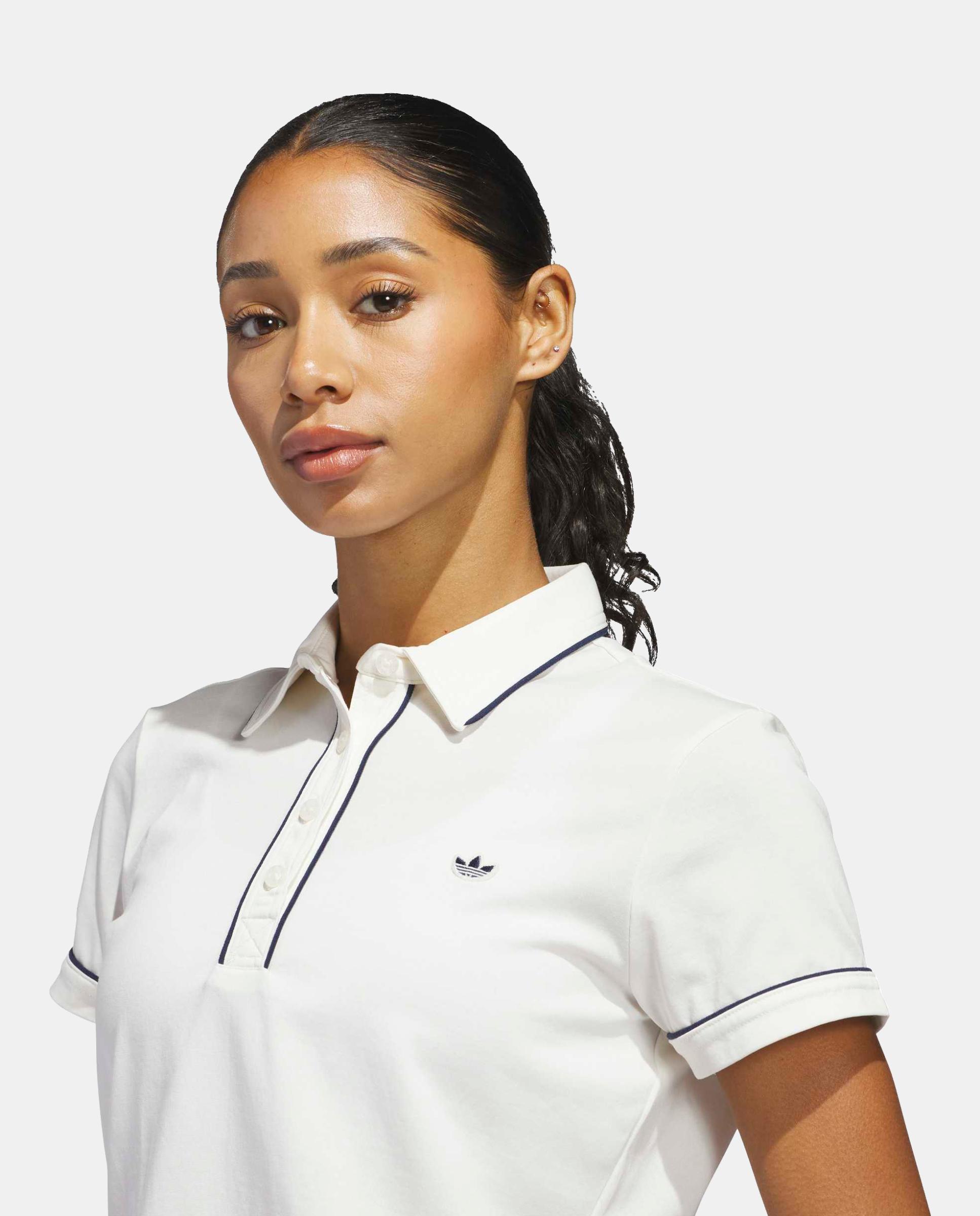 Polo de Golf de Mulher Originals Branco-3