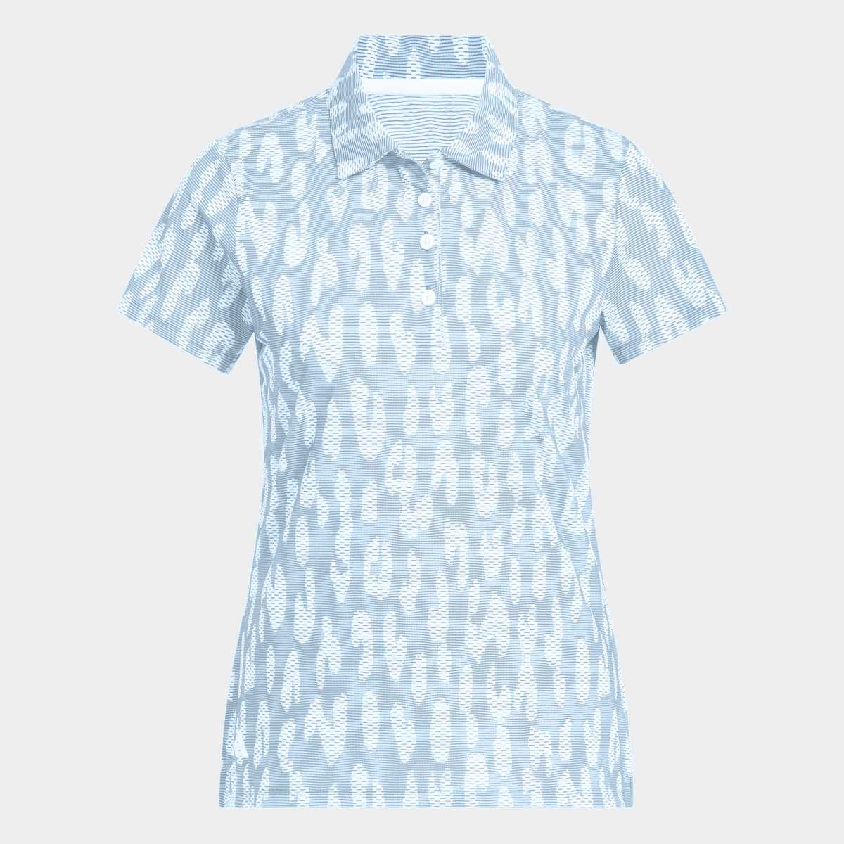 Polo de Mulher Ultimate365 Jacquard Climacool Azul-6