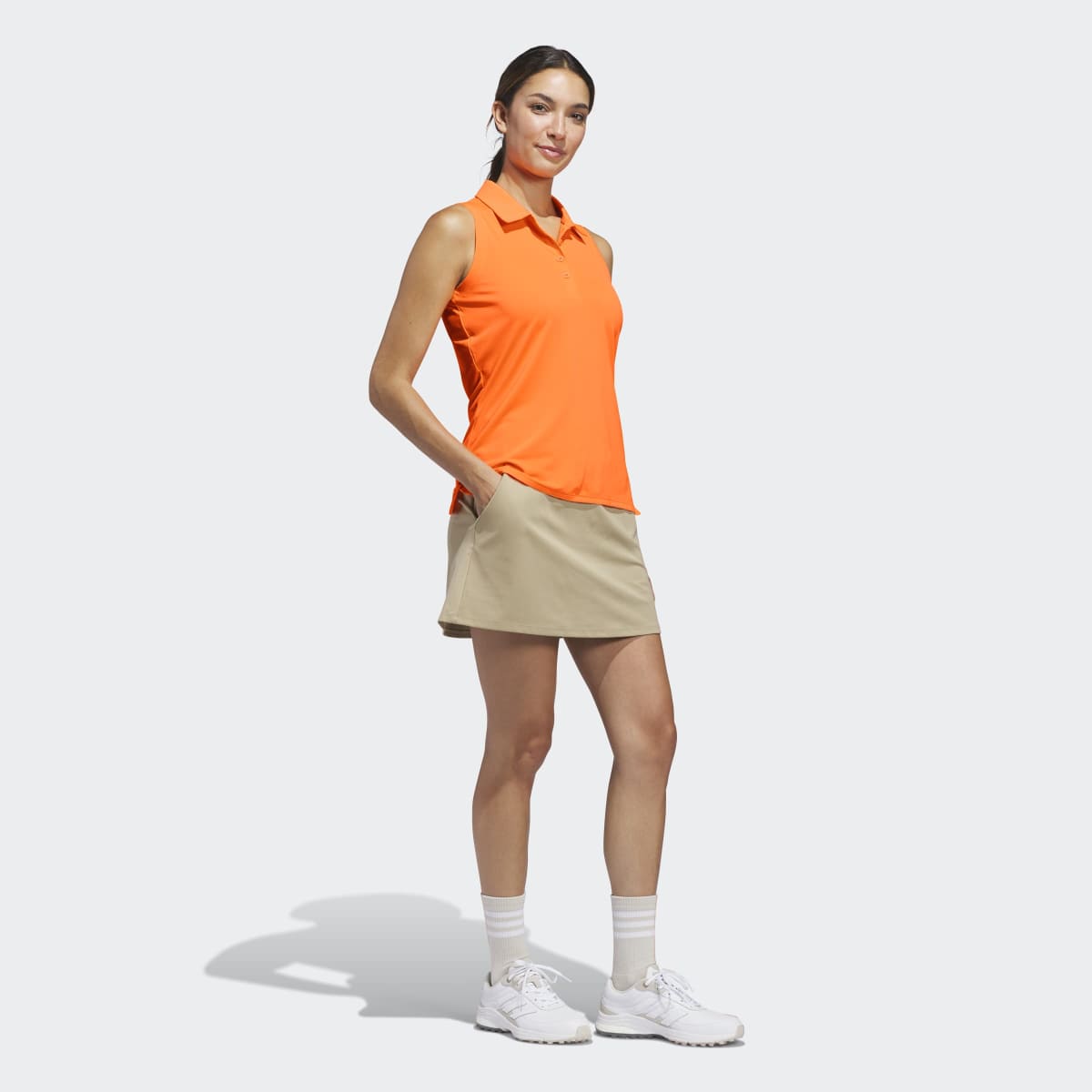 Polo de Mulher sem Mangas Ultimate365 Solid Laranja-5