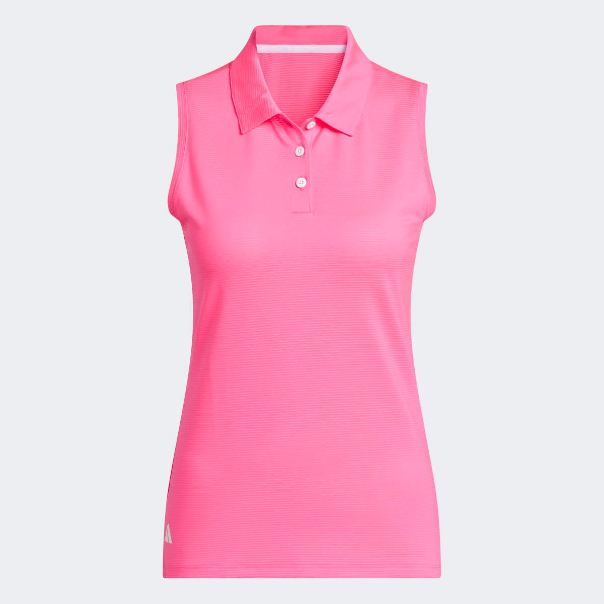 Polo de Malha Otomana de Mulher Sólido Rosa-6