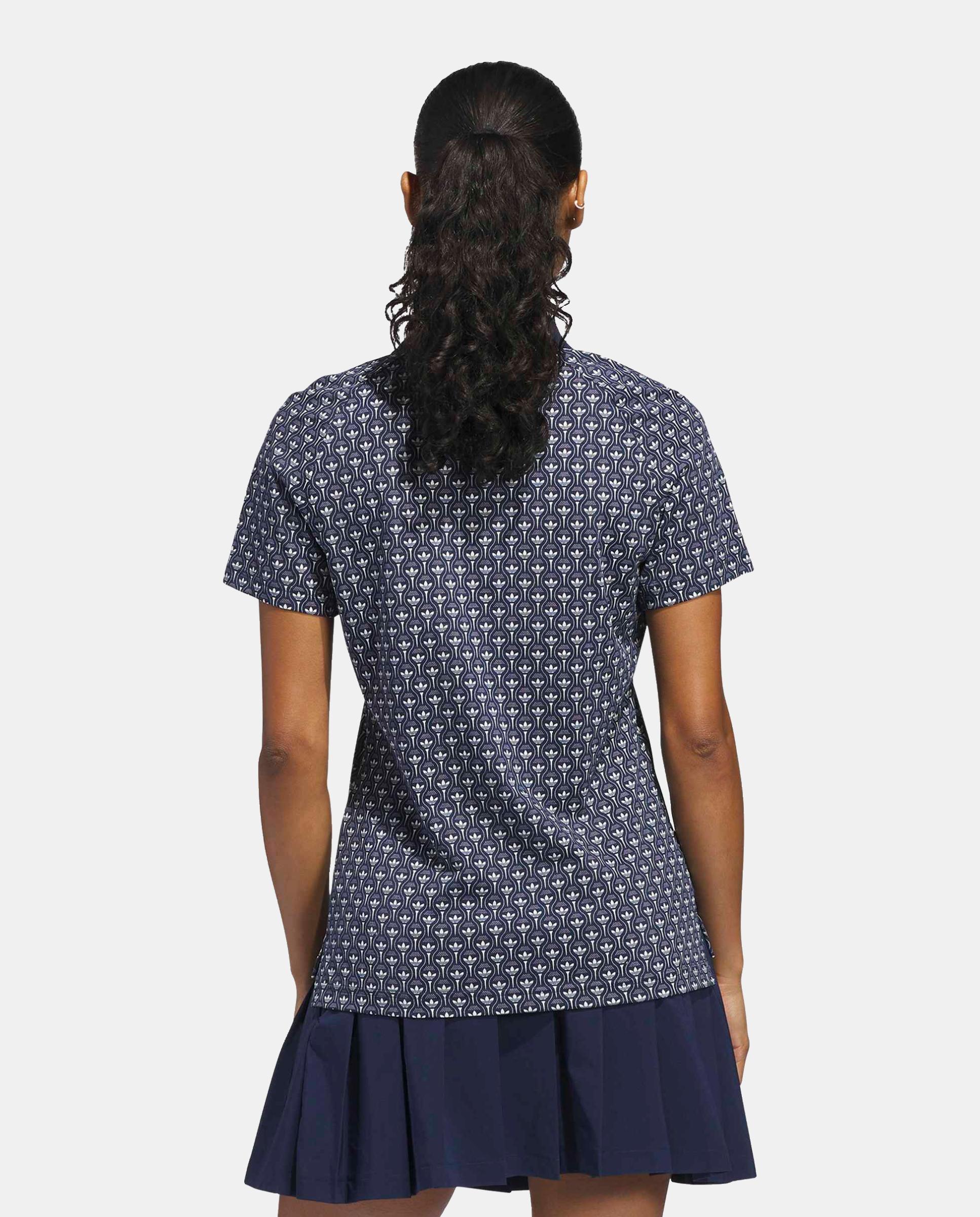 Polo de Golf de Mulher Trefoil Originals Azul-escuro-2