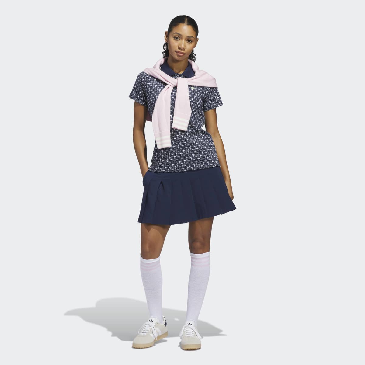 Polo de Golf de Mulher Trefoil Originals Azul-escuro-5