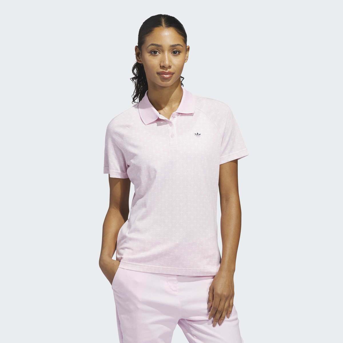 Imagem 0 de Polo de Mulher com All Over Print de Logótipo Trefoil Originals