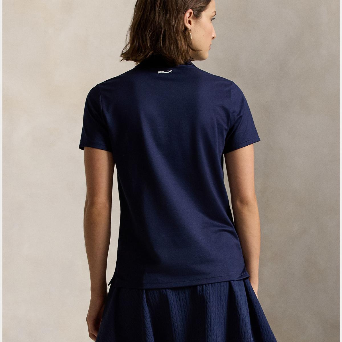 Polo de Malha de Mulher Tailored Fit Azul-marinho-3