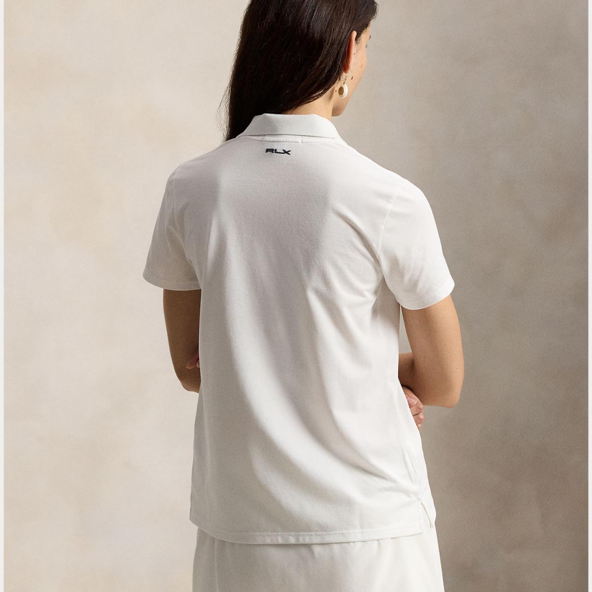 Polo de Malha de Mulher Tailored Fit Branco-3