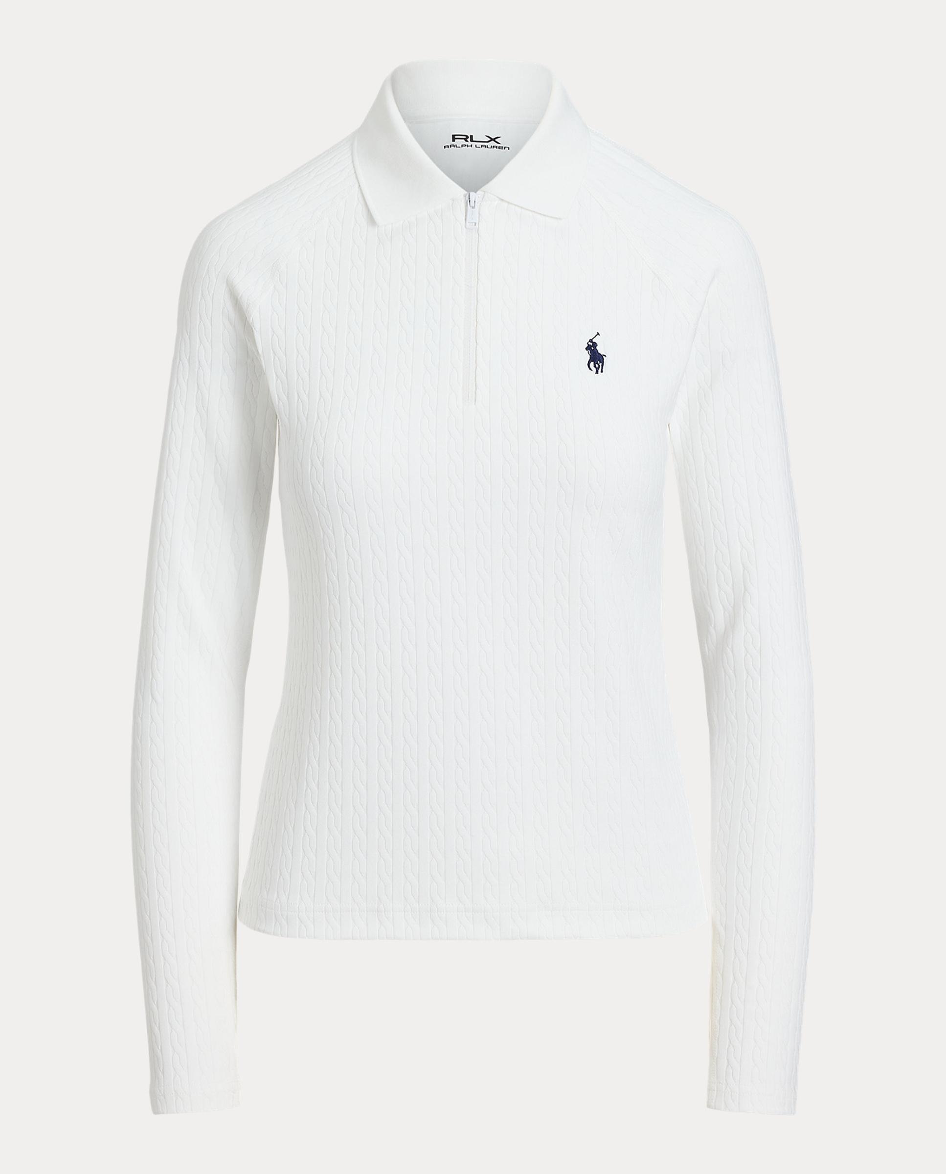 Polo de mujer de manga larga con cremallera Ralph Lauren - Blanco Blanco-6