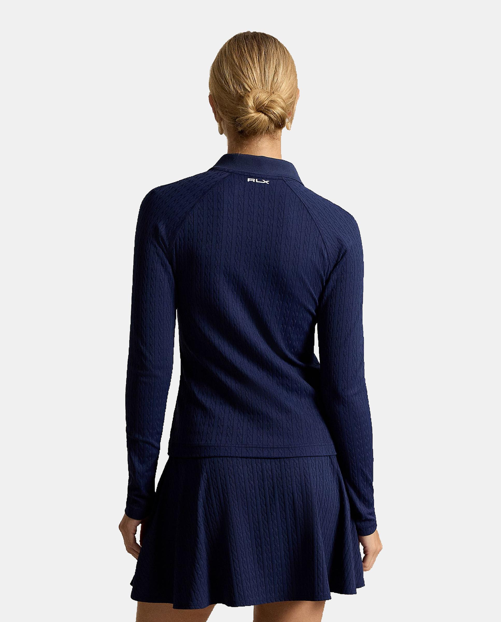 Imagen 3 de Polo de mujer de manga larga con cremallera Ralph Lauren - Azul marino Azul marino