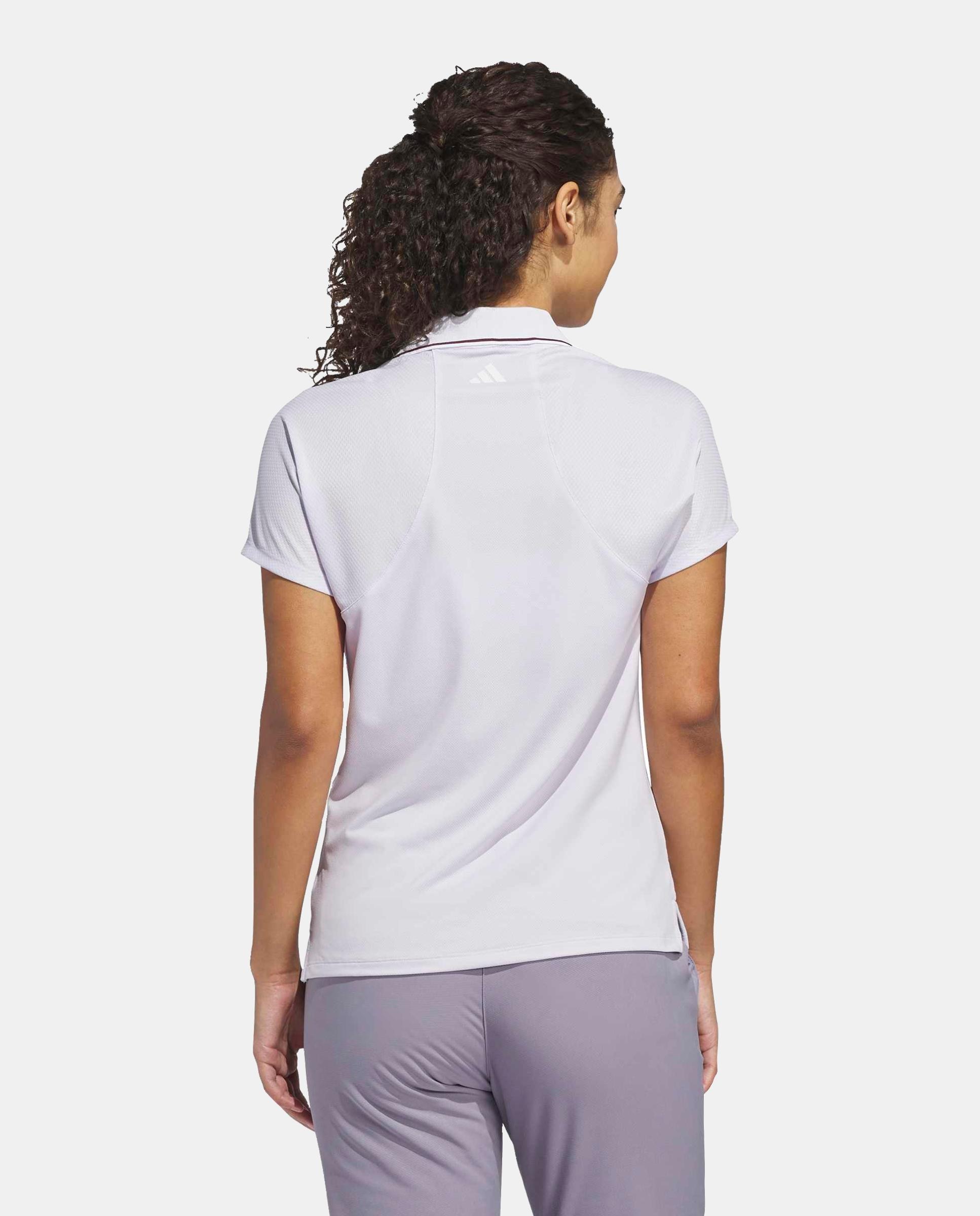 Polo de Golf de Mulher Climacool Adidas Roxo-2
