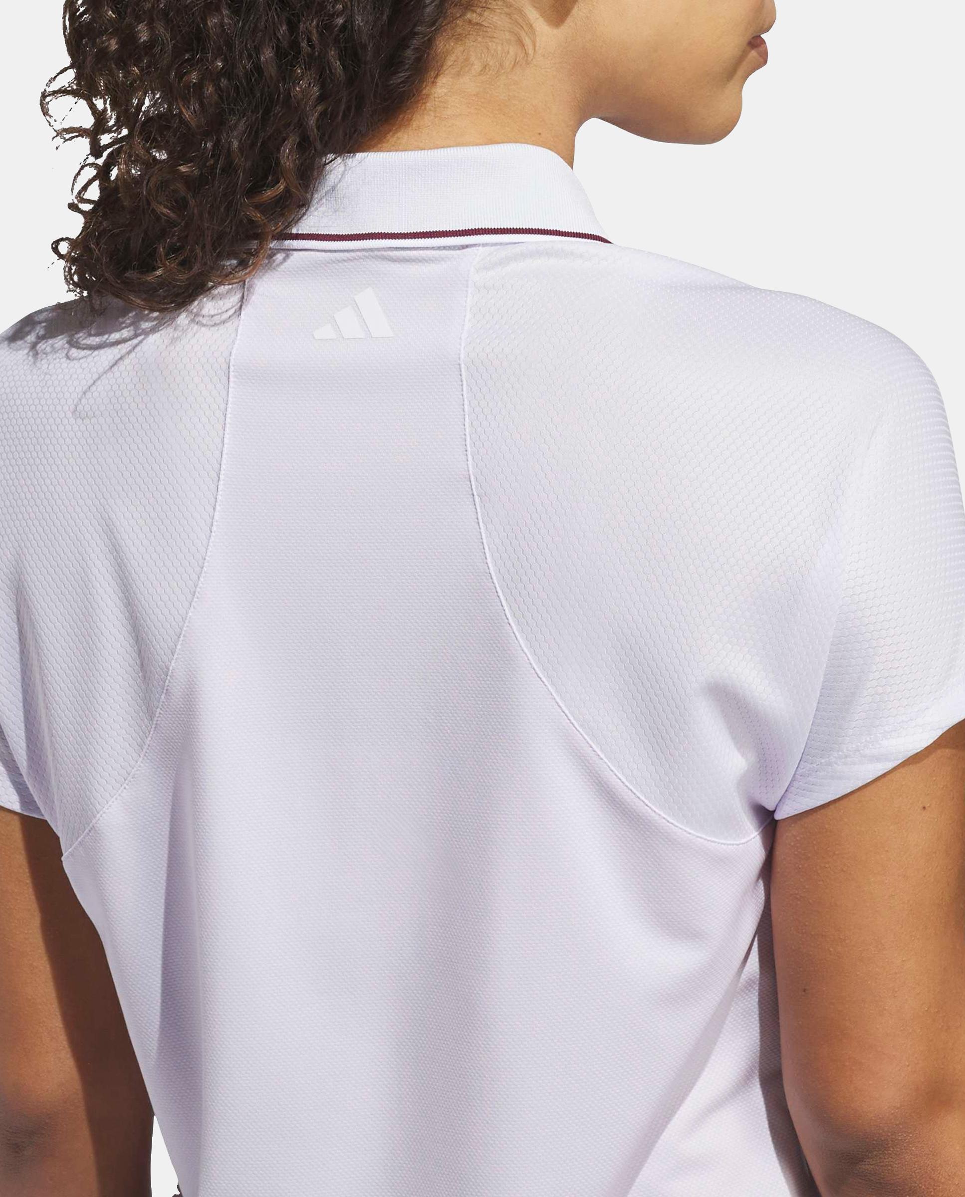 Polo de Golf de Mulher Climacool Adidas Roxo-4