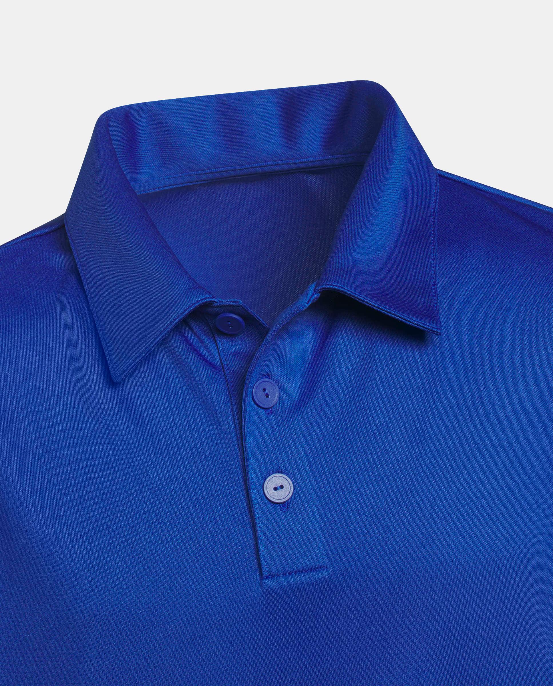 Polo de Golf de Menino Performance Azul-3