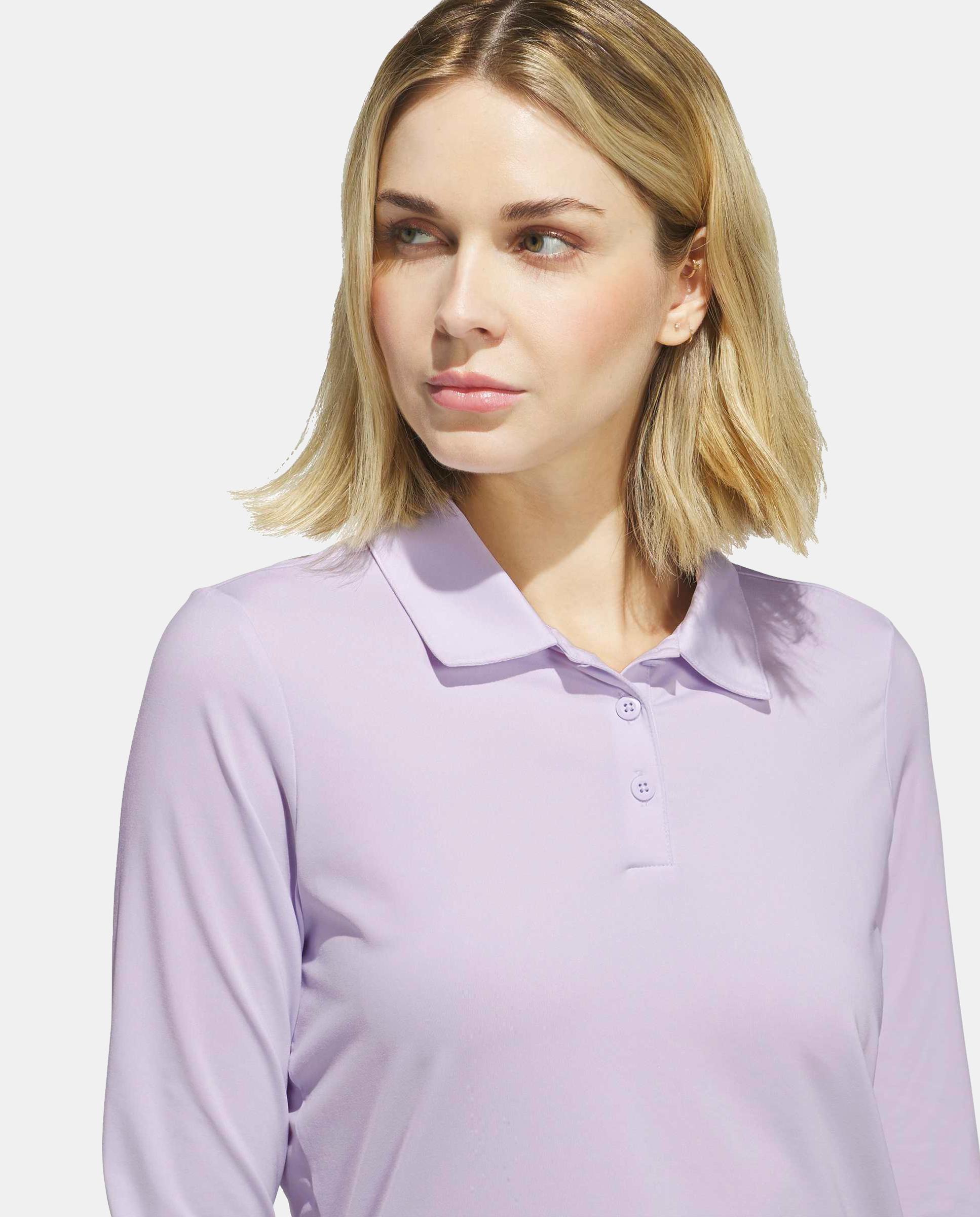 Polo de Golf de Mulher Performance Adidas Roxo-3