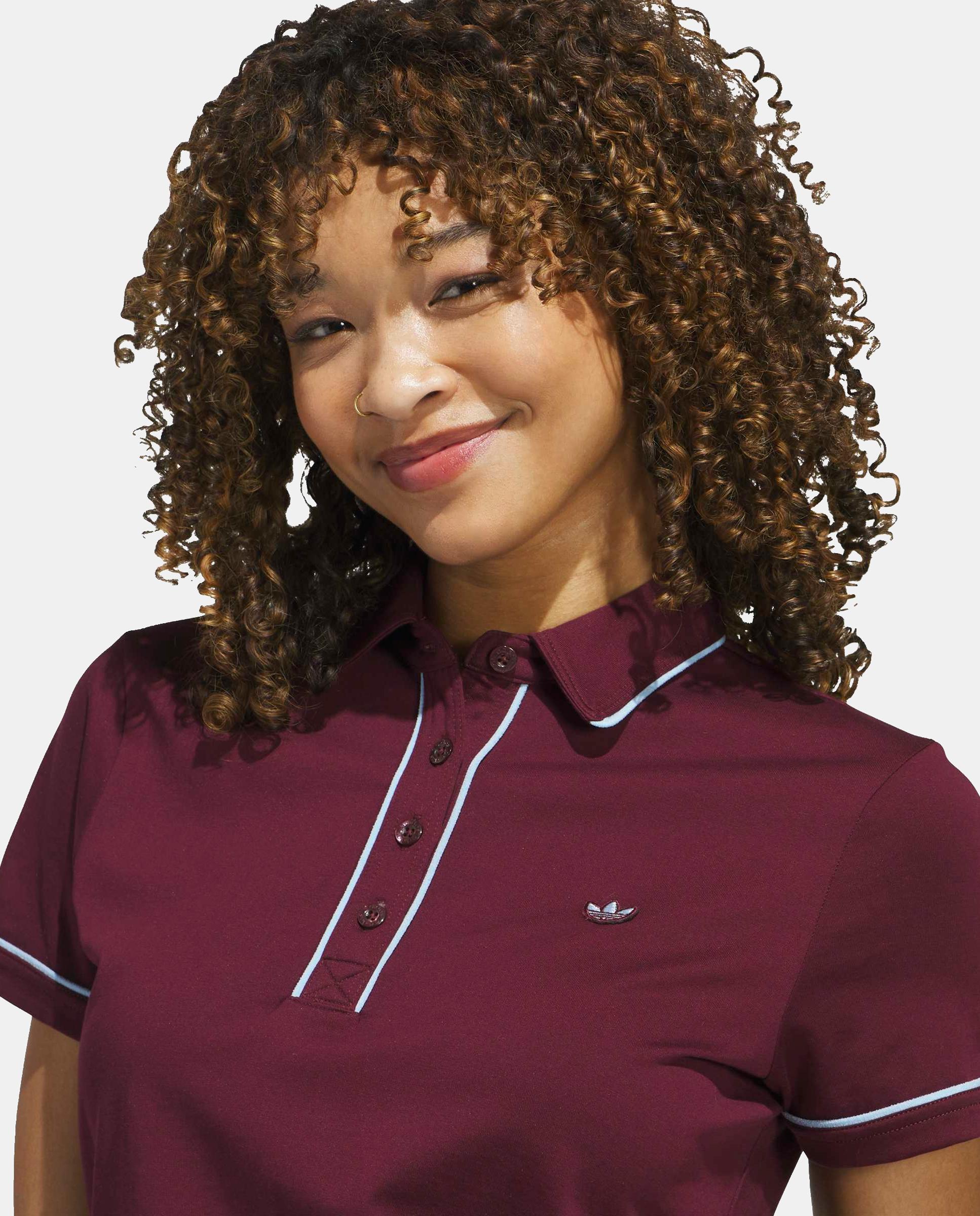 Polo de Golf de Mulher Originals Vermelho-3