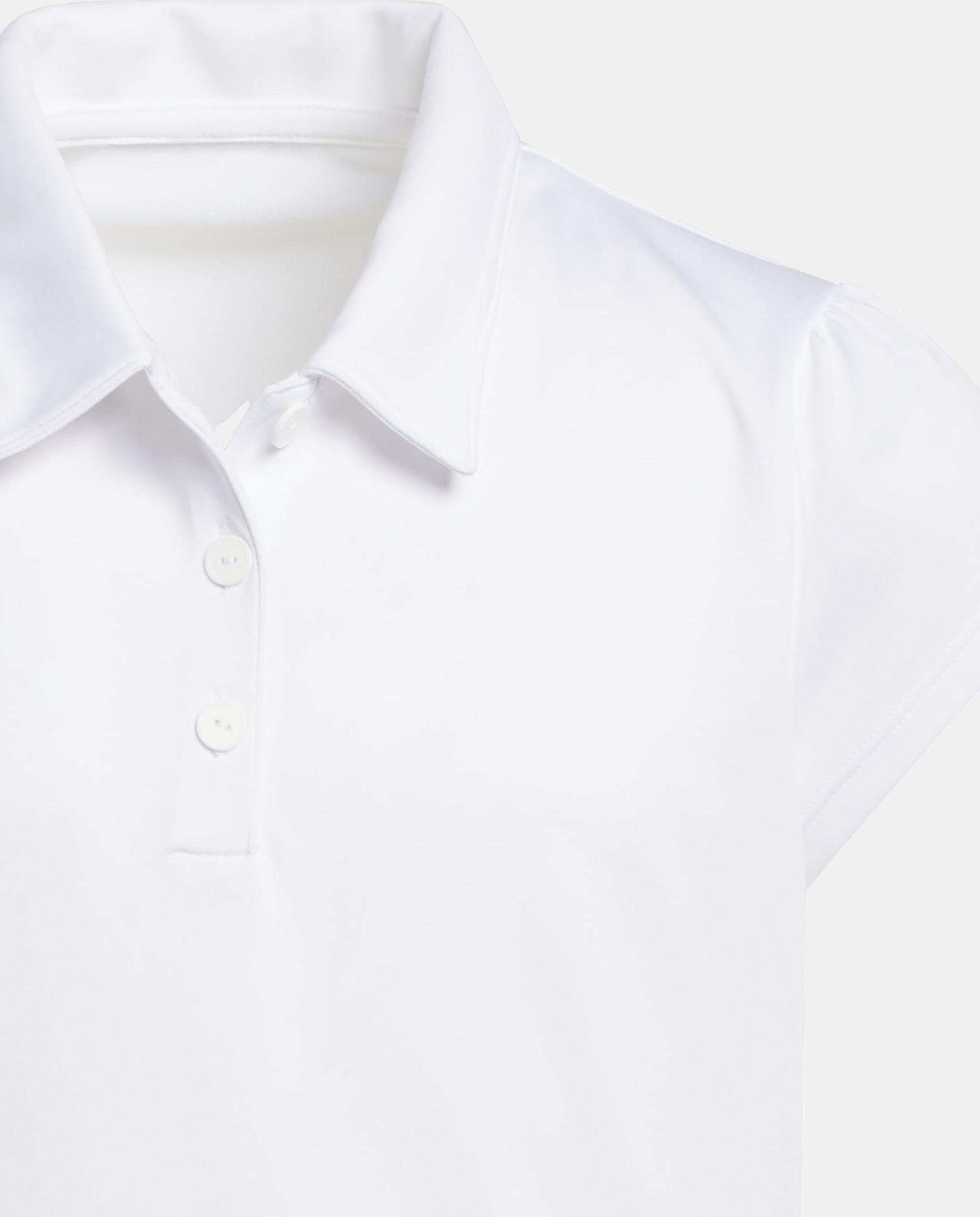 Polo de Golf de Criança Performance Adidas Branco-3