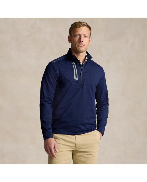 Imagem 0 de Camisola de Malha de Homem em Tecido Técnico com Fecho de Correr Curto Polo Golf