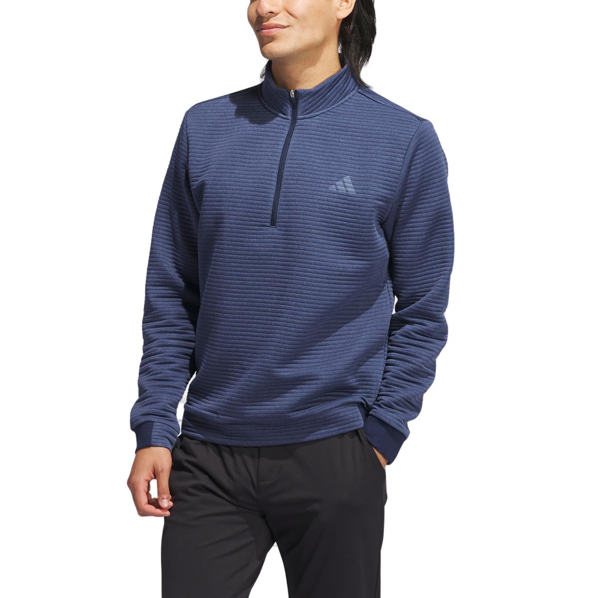 Sweatshirt Ultimate365 Dwr Textured Quarter Zip de Homem Azul-2