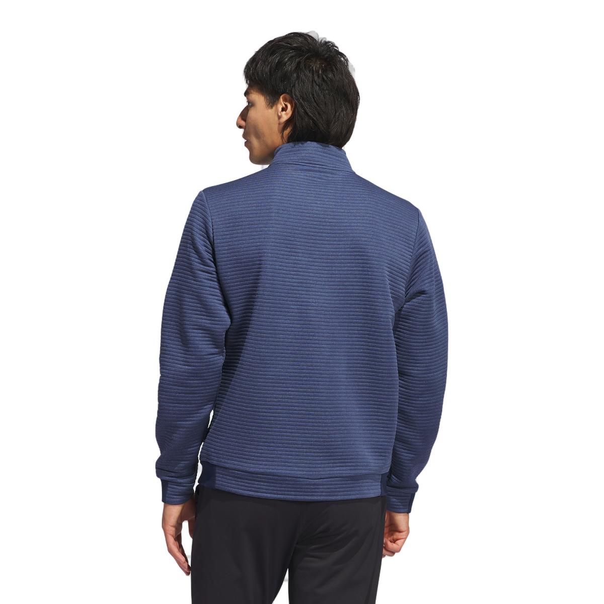 Sweatshirt Ultimate365 Dwr Textured Quarter Zip de Homem Azul-3