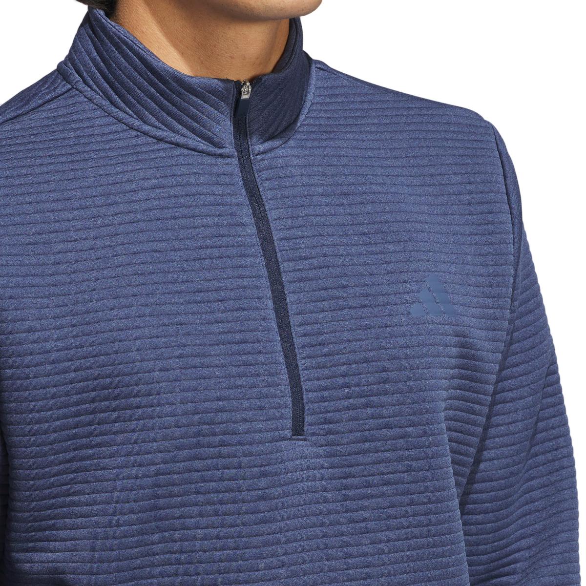 Sweatshirt Ultimate365 Dwr Textured Quarter Zip de Homem Azul-5