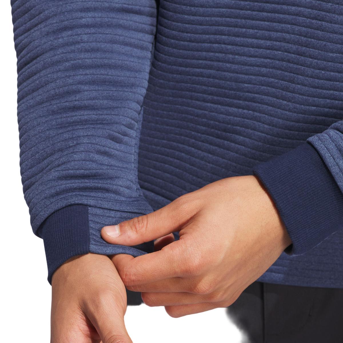 Sweatshirt Ultimate365 Dwr Textured Quarter Zip de Homem Azul-6