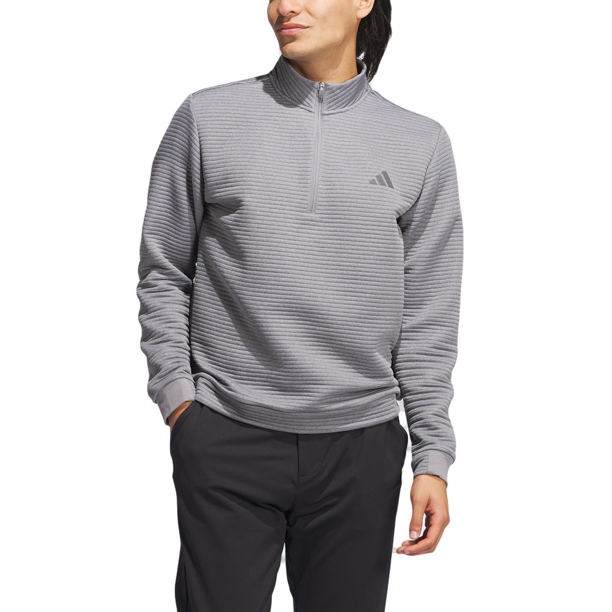 Sweatshirt Ultimate365 Dwr Textured Quarter Zip de Homem Cinzento-2