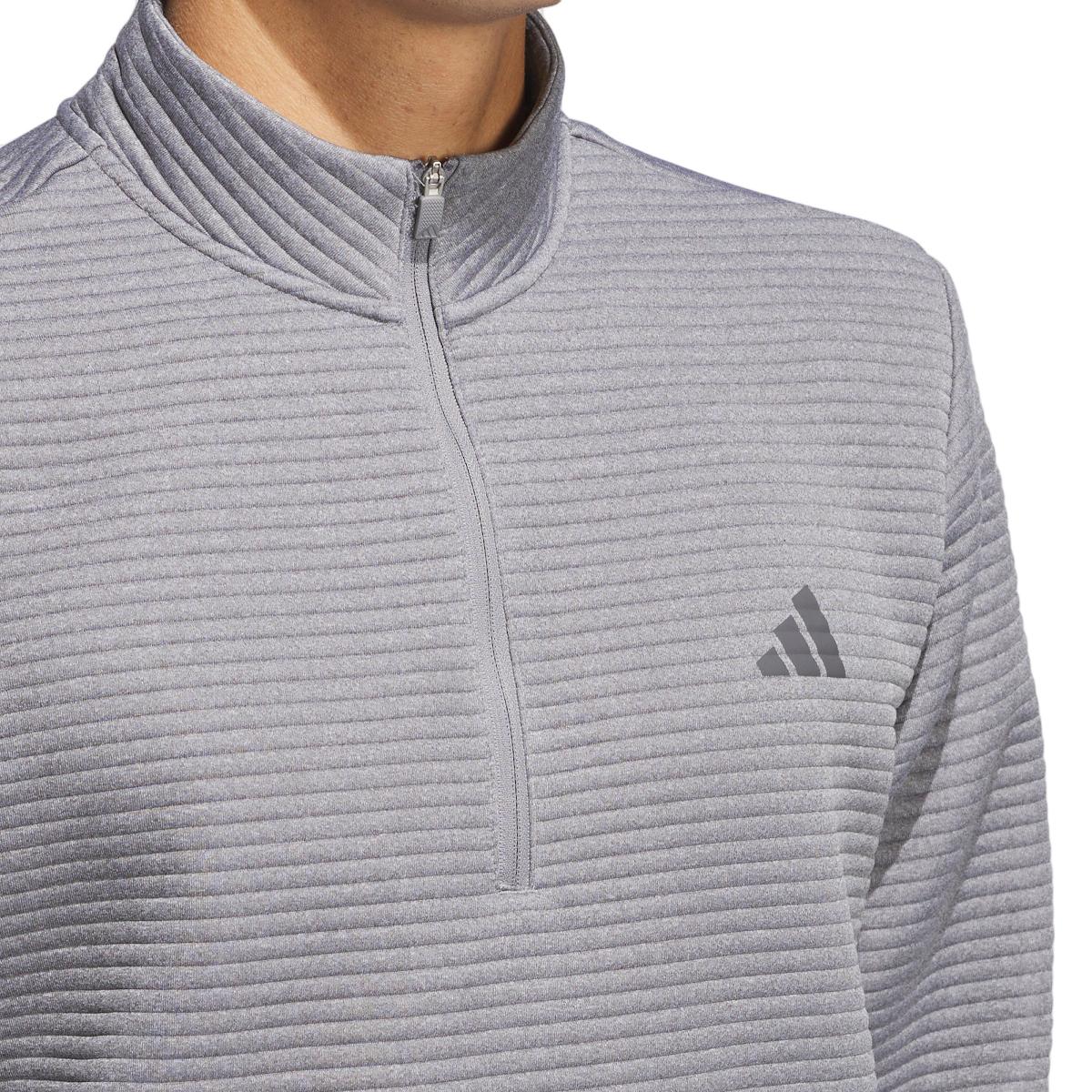 Sweatshirt Ultimate365 Dwr Textured Quarter Zip de Homem Cinzento-5
