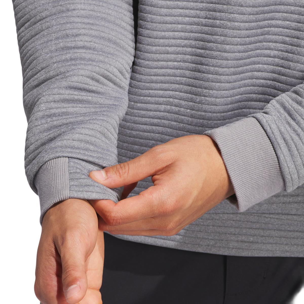 Sweatshirt Ultimate365 Dwr Textured Quarter Zip de Homem Cinzento-6