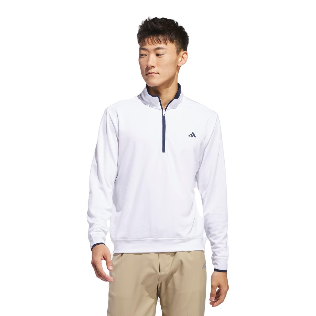 Sweatshirt Lightweight Half-Zip de Homem Branco-1